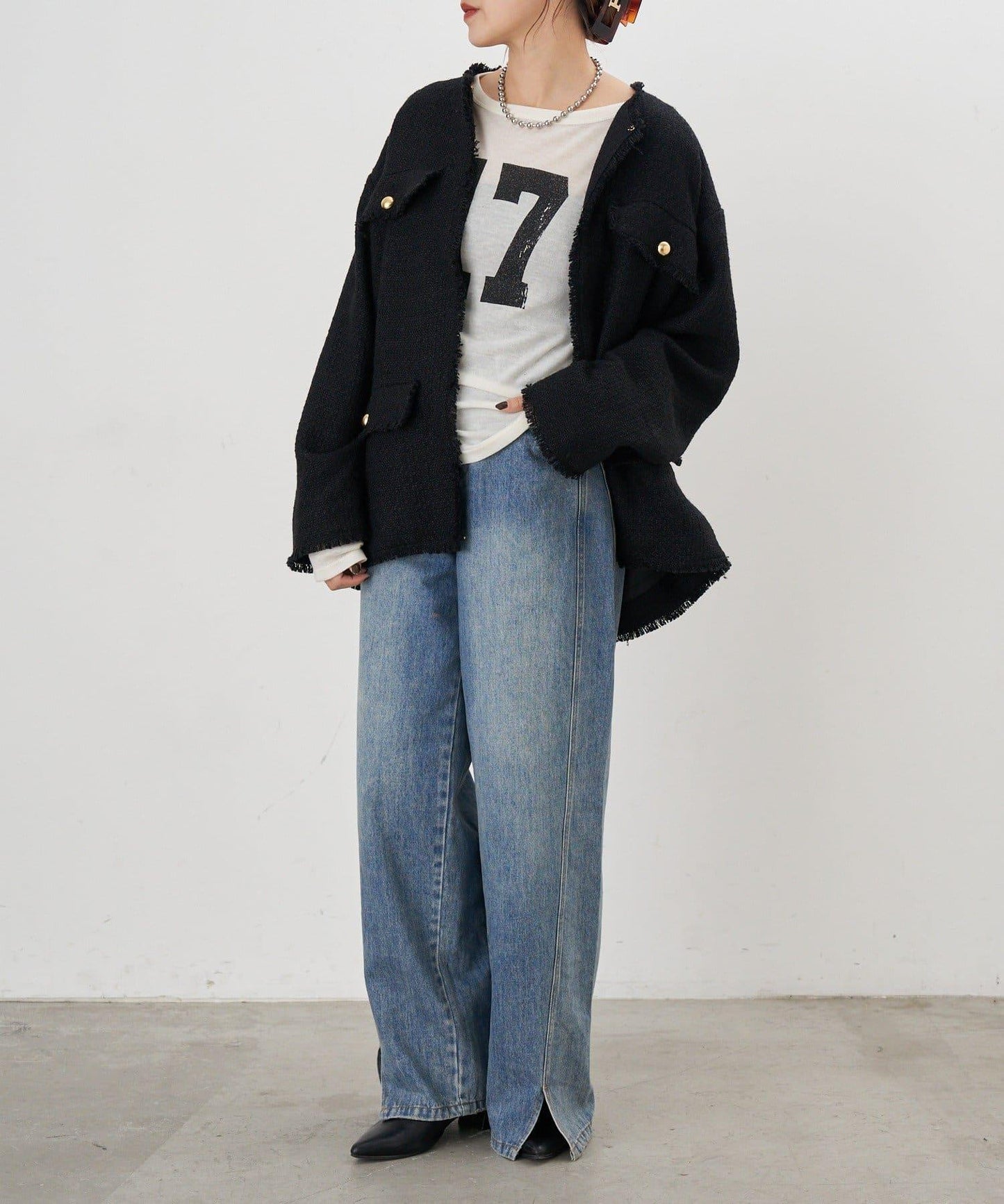 【26SS】數字印花長袖T恤