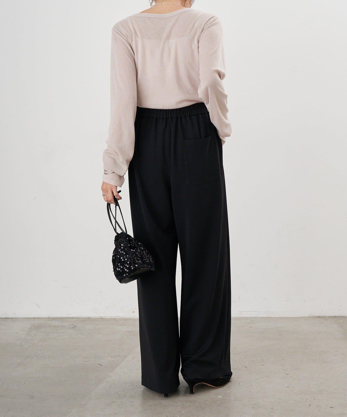 【26SS】雙褶針織長褲