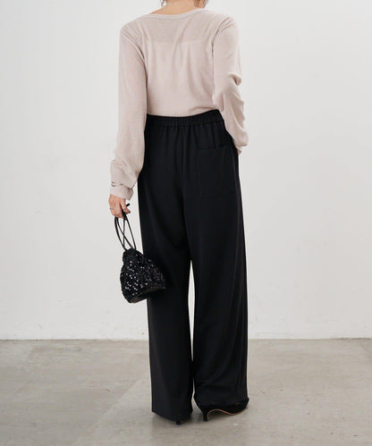 【26SS】雙褶針織長褲