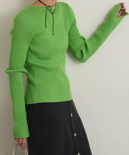 雙拉鍊羅紋開衫