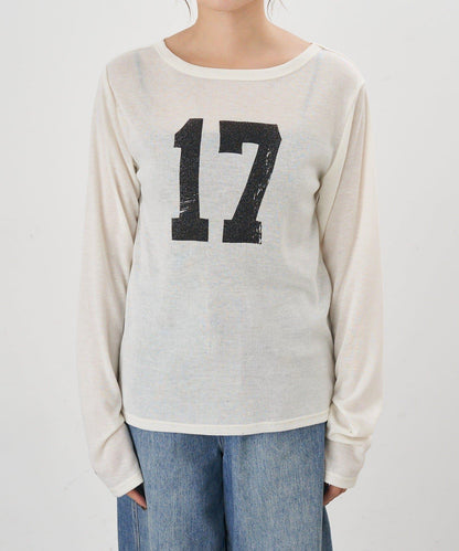 【26SS】數字印花長袖T恤