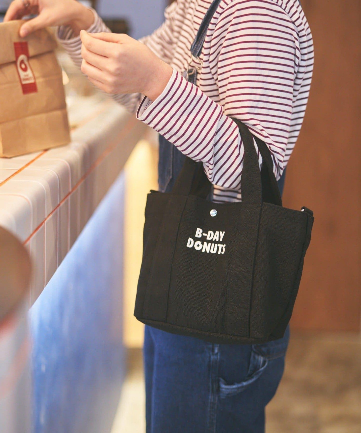 B-DAY DONUTS 帆布兩用迷你托特包