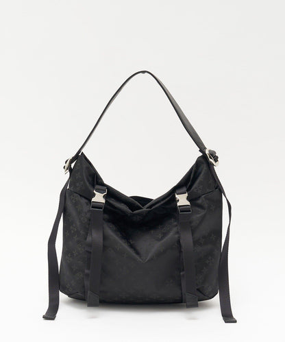 尼龍提花金屬扣中號單肩包