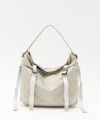 尼龍提花金屬扣中號單肩包