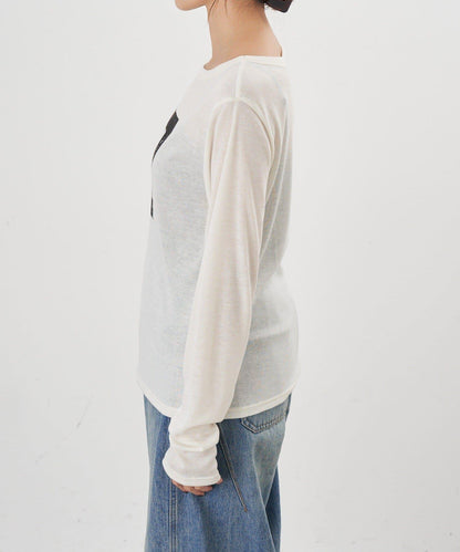 【26SS】數字印花長袖T恤