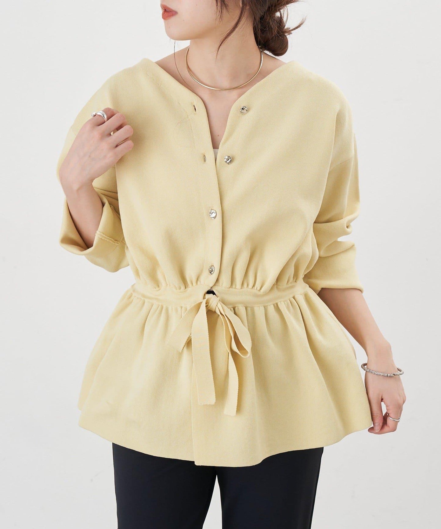 【26SS】3WAY荷葉邊開衫