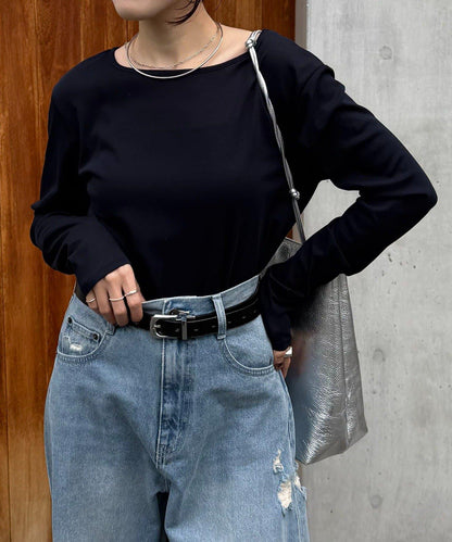 【接觸冷感/吸水速幹】基礎透視長袖T恤