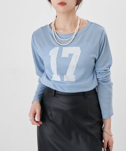 【26SS】數字印花長袖T恤