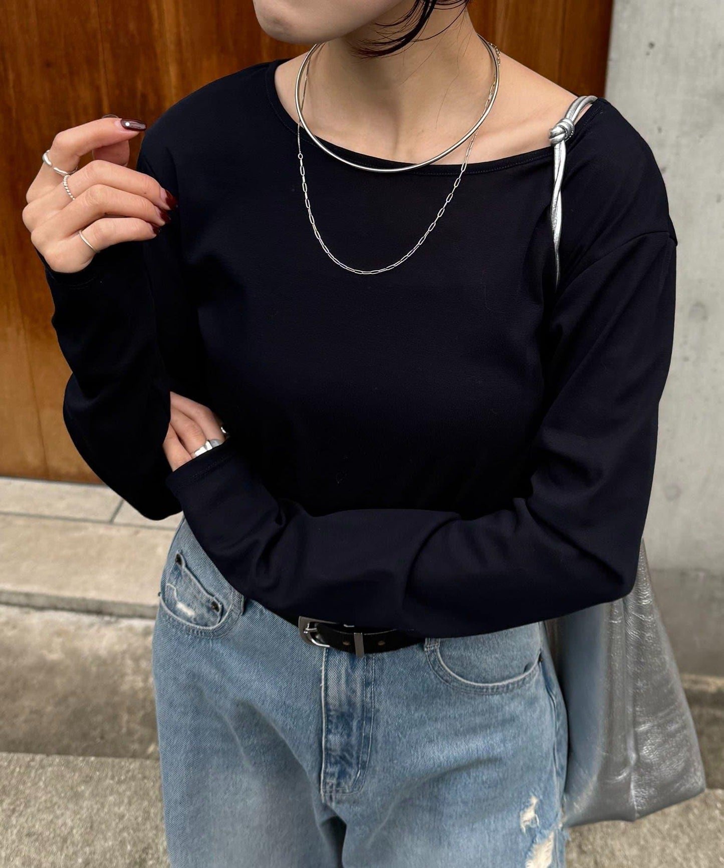 【接觸冷感/吸水速幹】基礎透視長袖T恤