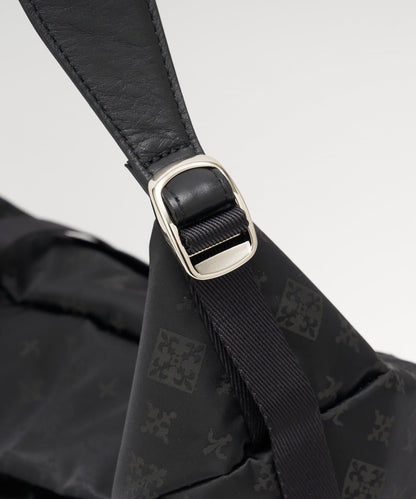 尼龍提花金屬扣單肩包 L