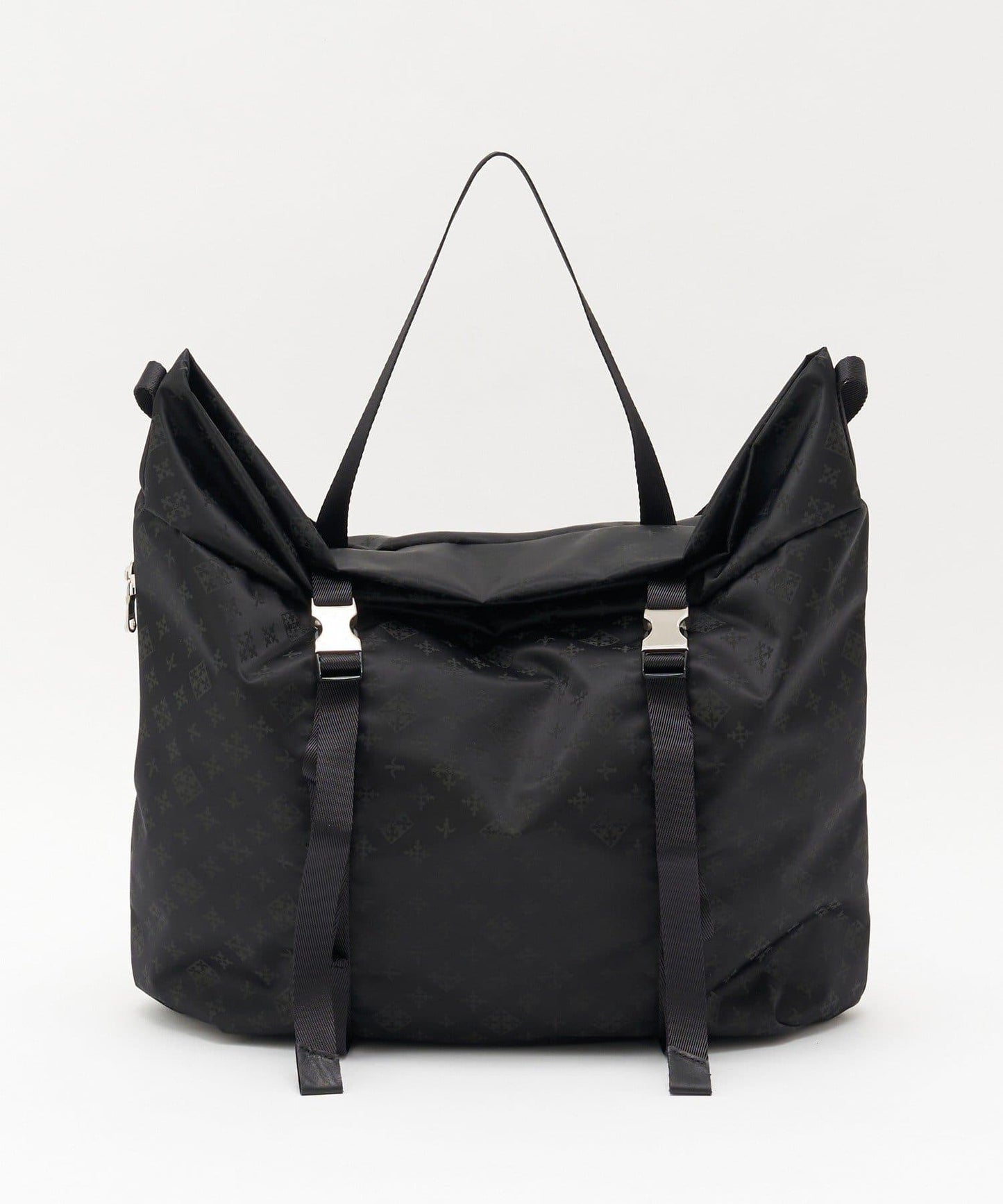 尼龍提花金屬扣單肩包 L