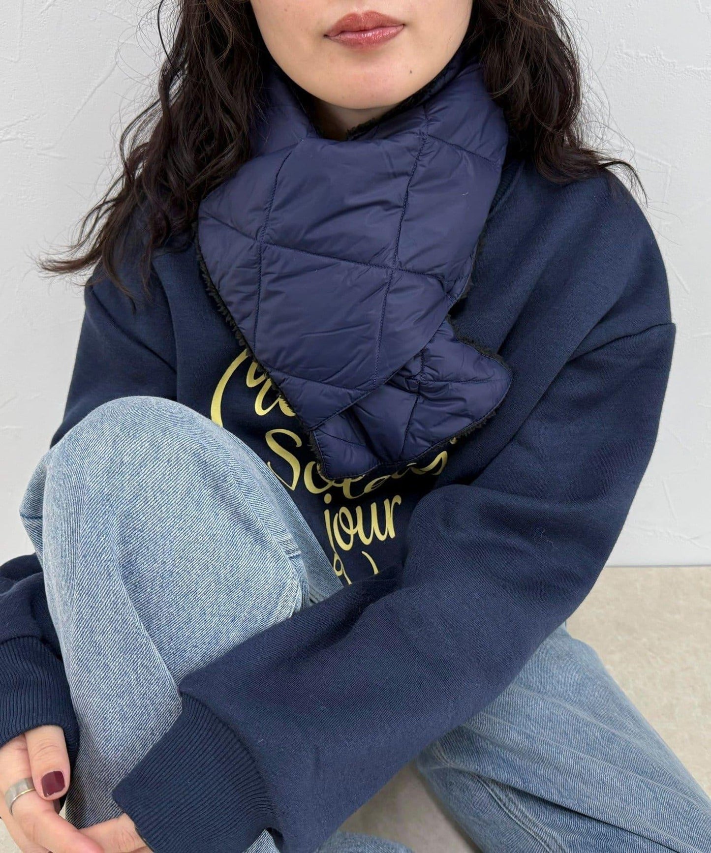 TAION CITY可翻轉羽絨圍巾