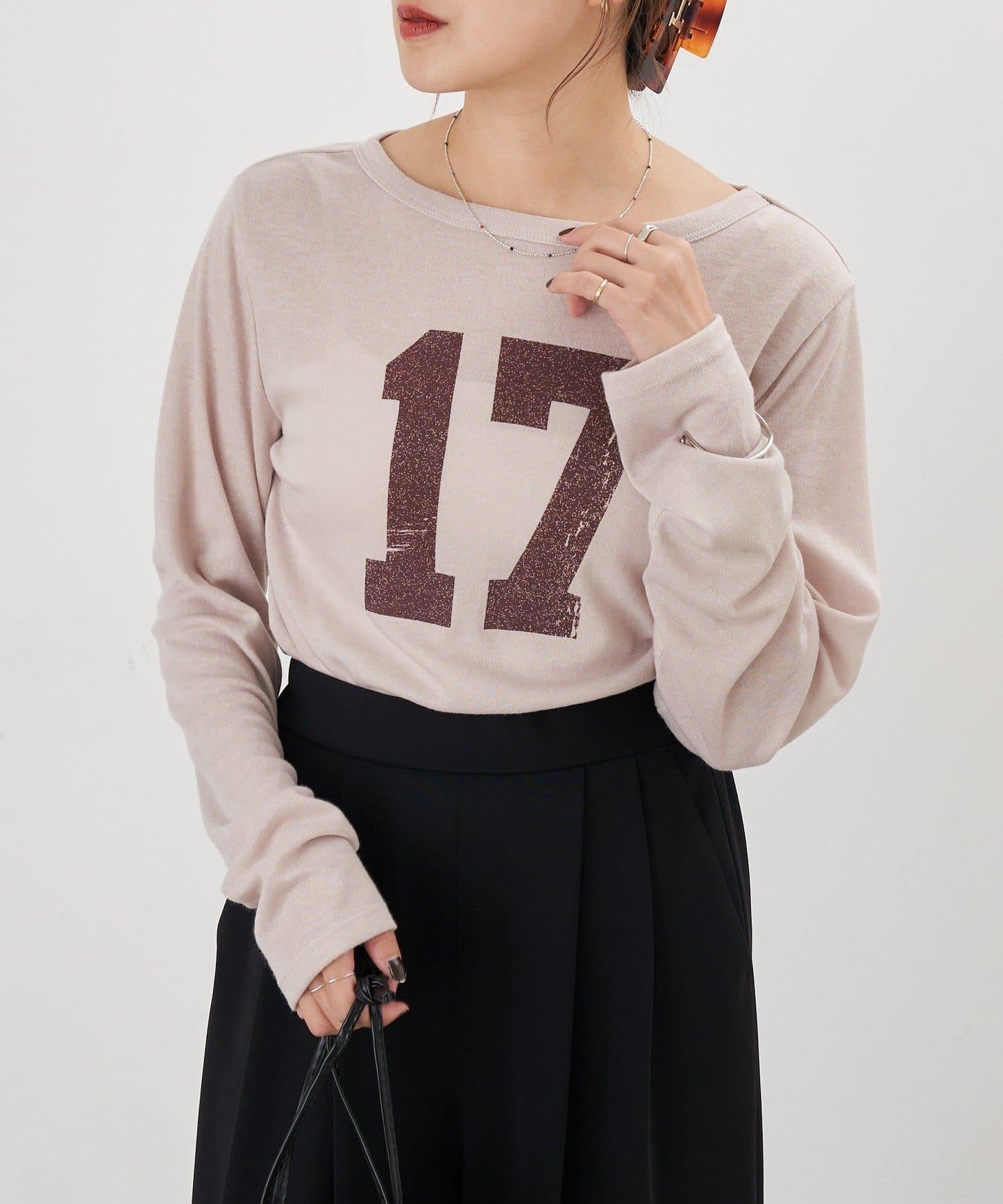 【26SS】數字印花長袖T恤