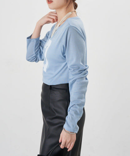 【26SS】數字印花長袖T恤