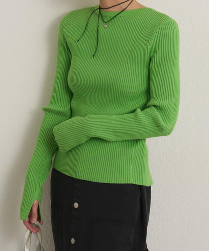 雙拉鍊羅紋開衫