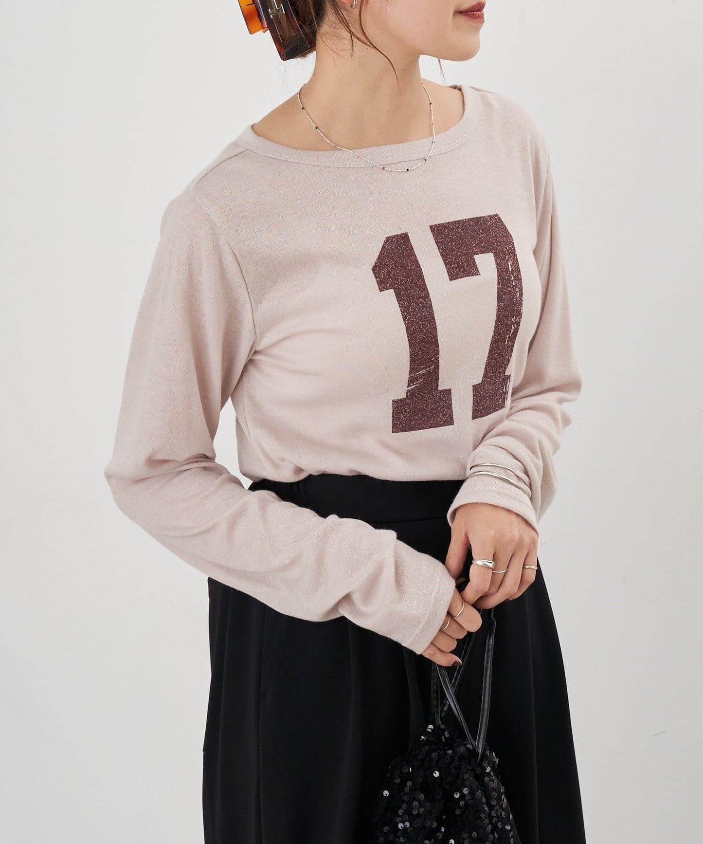 【26SS】數字印花長袖T恤