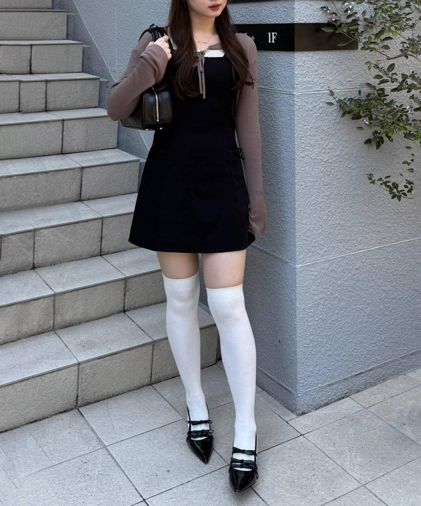 2套裝♪【RMAF】短款開衫&迷你連衣裙