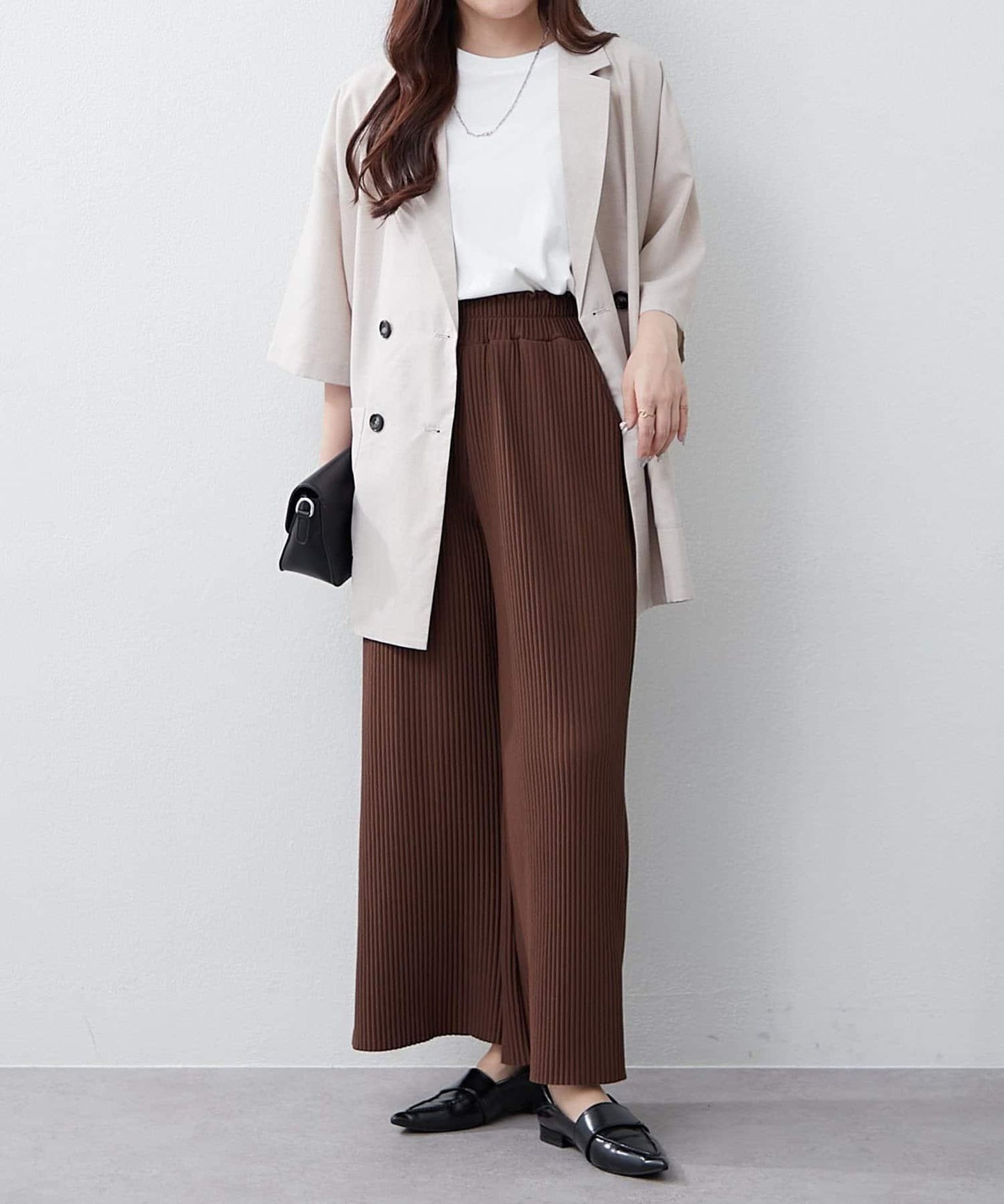 【RMAF】剪裁百褶長褲