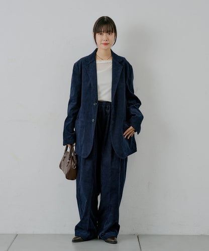 【WHIMSIC/SETUP対応】燈芯絨2粒扣西裝外套