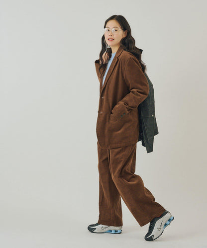 【WHIMSIC/SETUP対応】燈芯絨2粒扣西裝外套