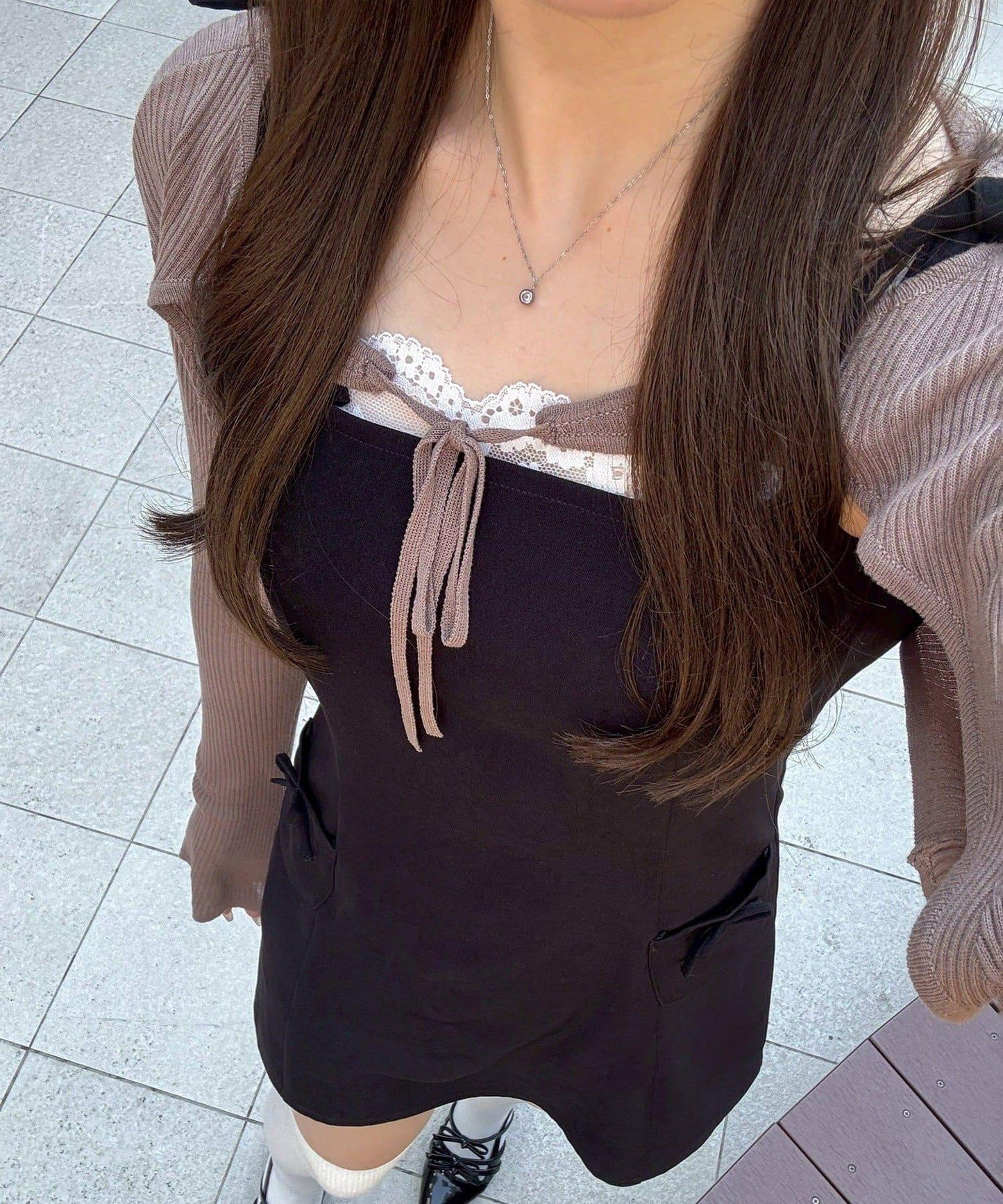 2套裝♪【RMAF】短款開衫&迷你連衣裙