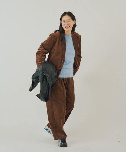 【WHIMSIC/SETUP対応】燈芯絨2粒扣西裝外套