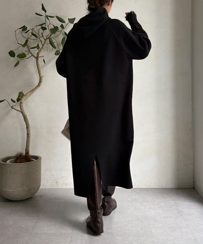 連帽針織連衣裙