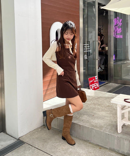 2套裝♪【RMAF】短款開衫&迷你連衣裙