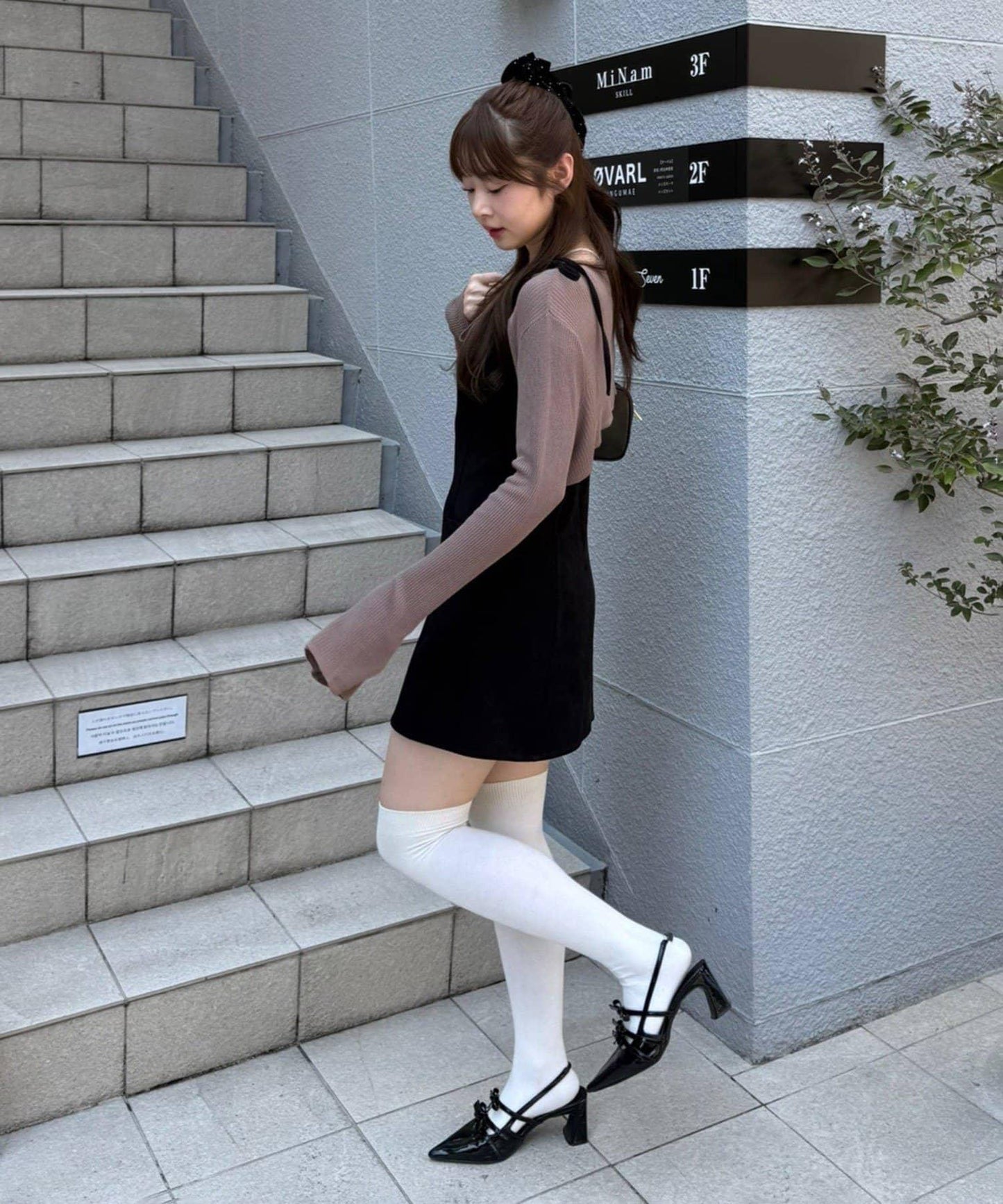 2套裝♪【RMAF】短款開衫&迷你連衣裙