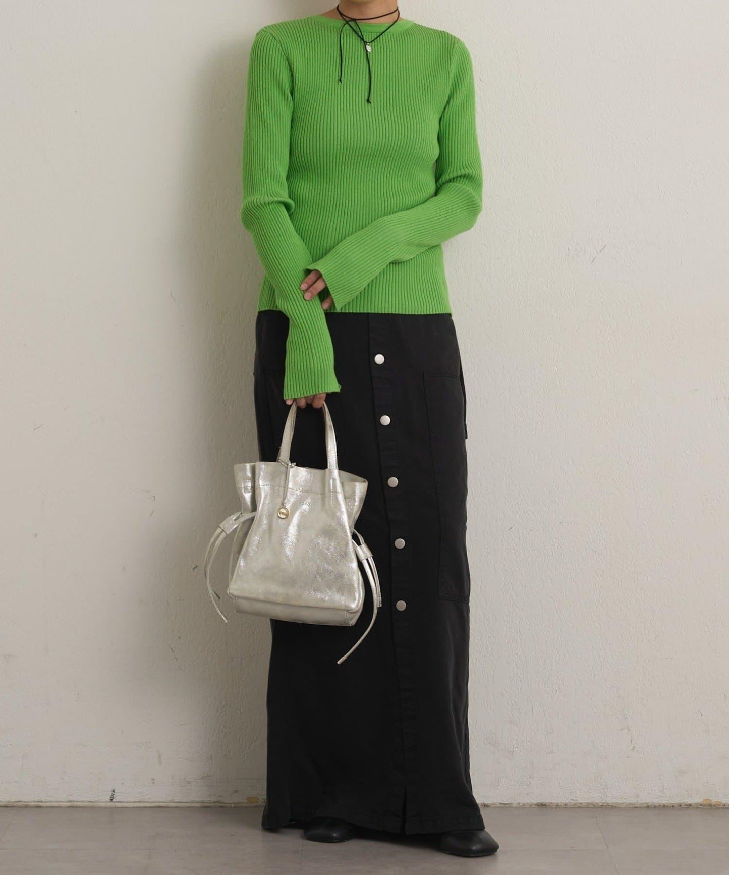 雙拉鍊羅紋開衫