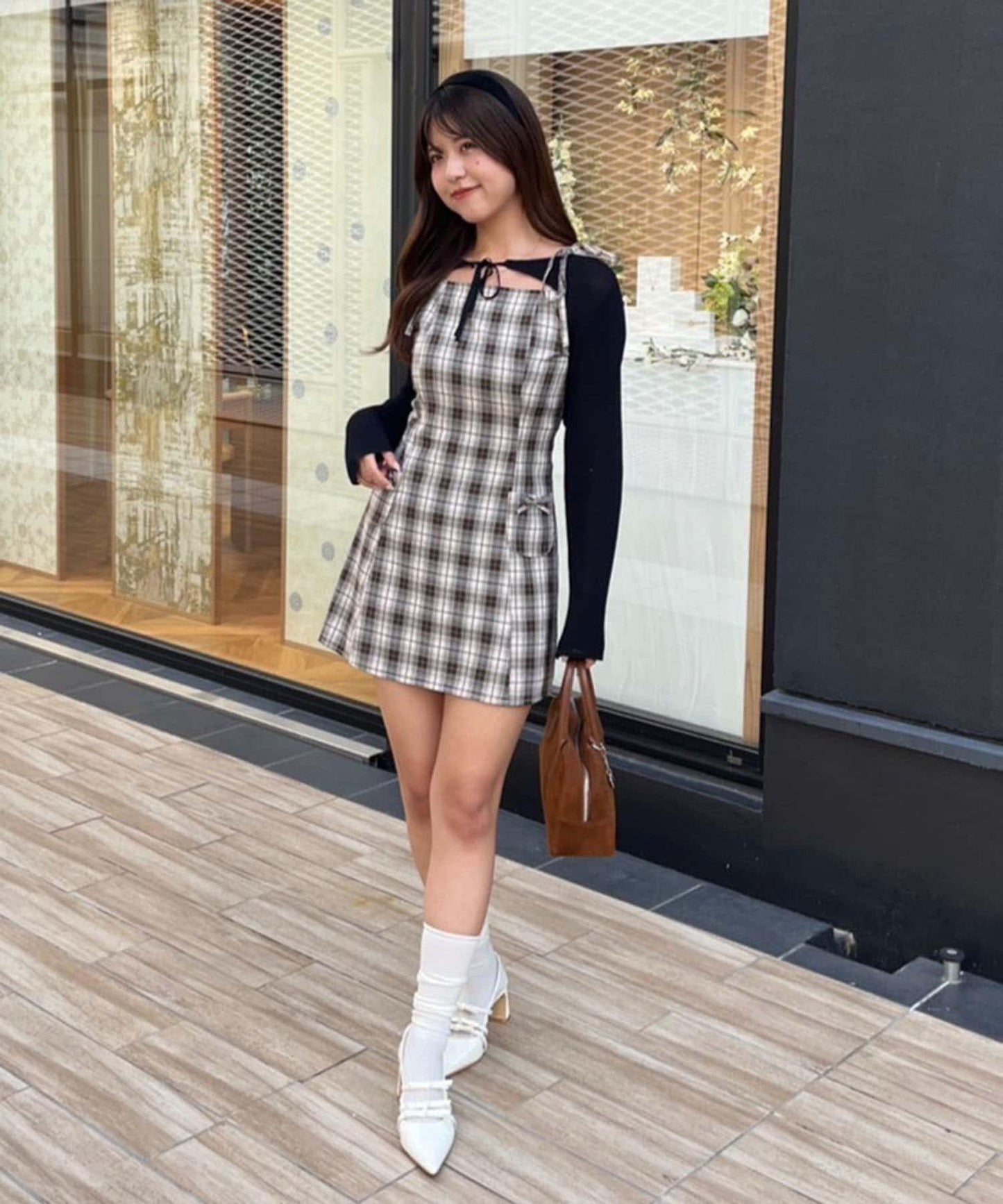 2套裝♪【RMAF】短款開衫&迷你連衣裙