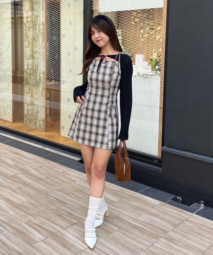 2套裝♪【RMAF】短款開衫&迷你連衣裙