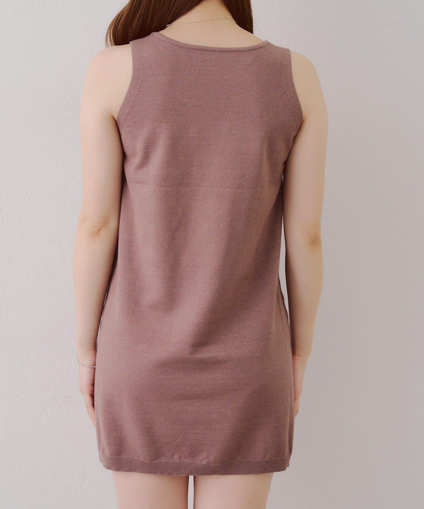 2套裝♪【RMAF】珍珠紐扣開衫+針織連衣裙