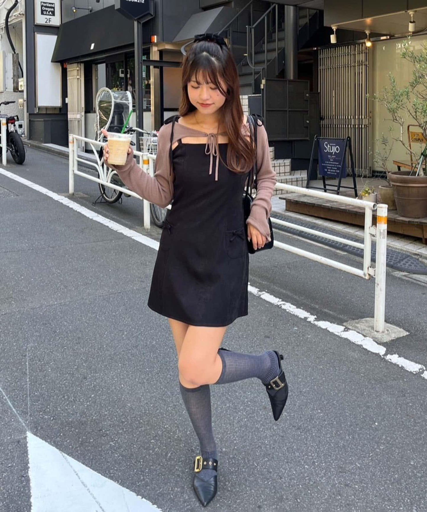 2套裝♪【RMAF】短款開衫&迷你連衣裙