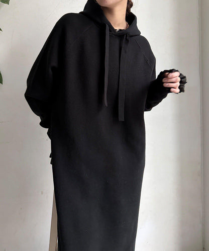 連帽針織連衣裙