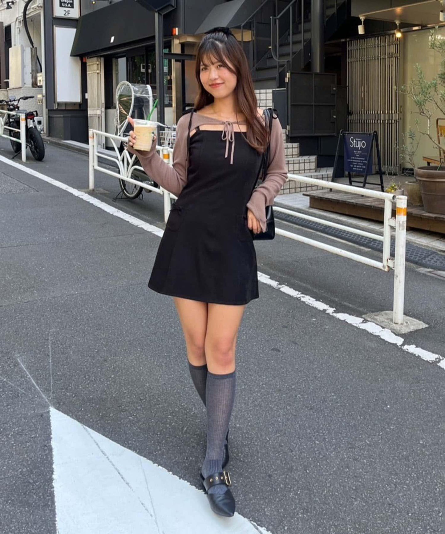 2套裝♪【RMAF】短款開衫&迷你連衣裙