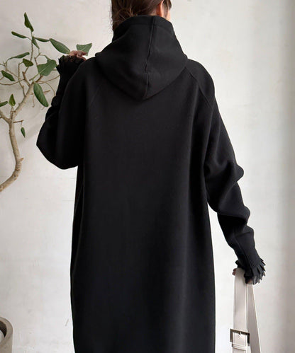 連帽針織連衣裙