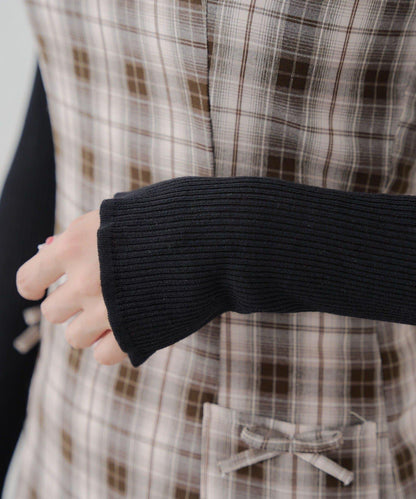 2套裝♪【RMAF】短款開衫&迷你連衣裙