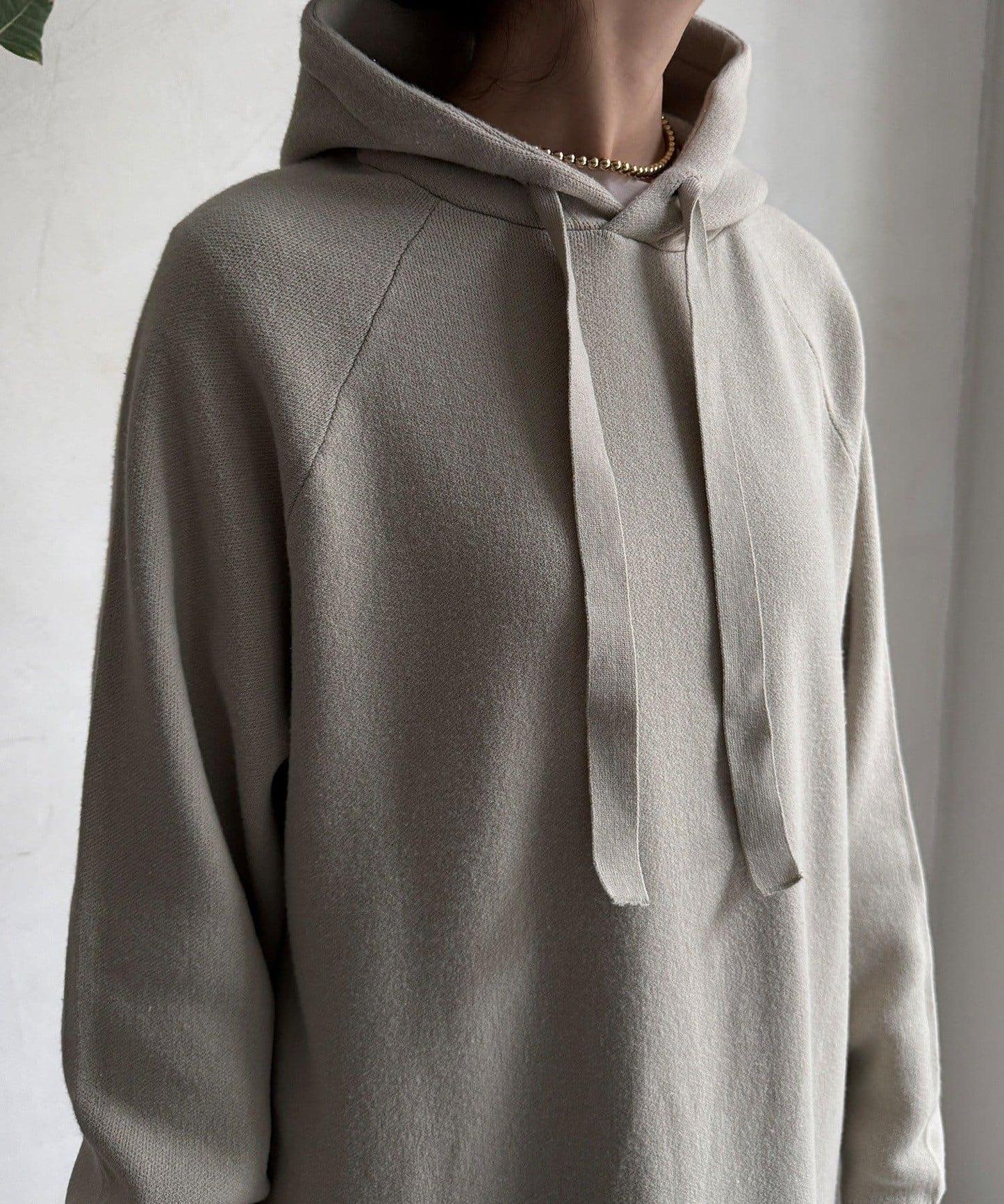 連帽針織連衣裙