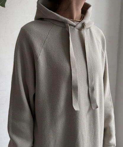 連帽針織連衣裙