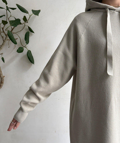 連帽針織連衣裙