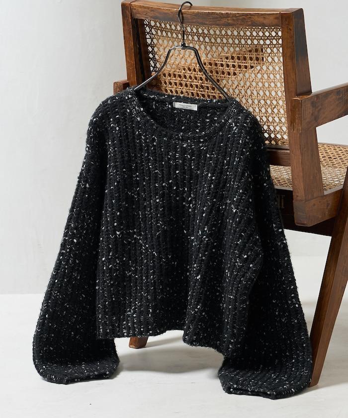 彩色紗點針織套頭衫