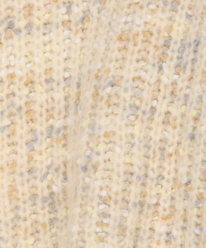 彩色紗點針織套頭衫