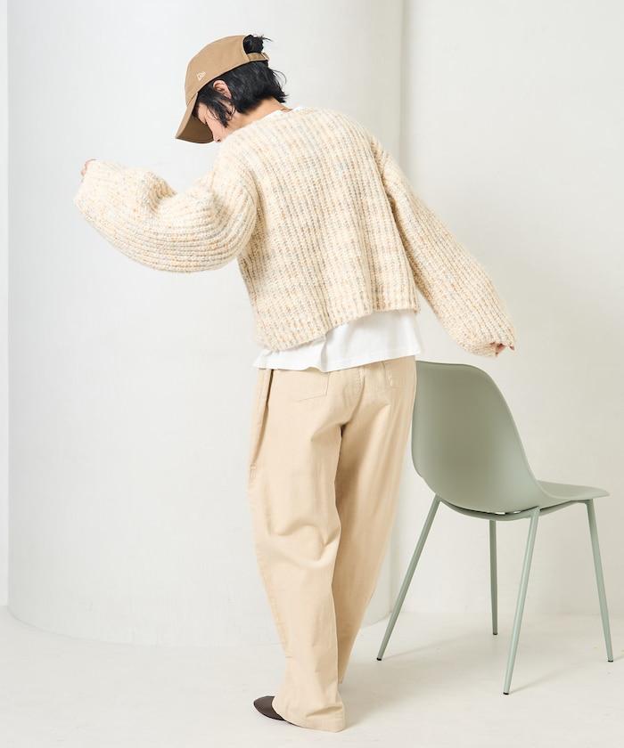 彩色紗點針織套頭衫