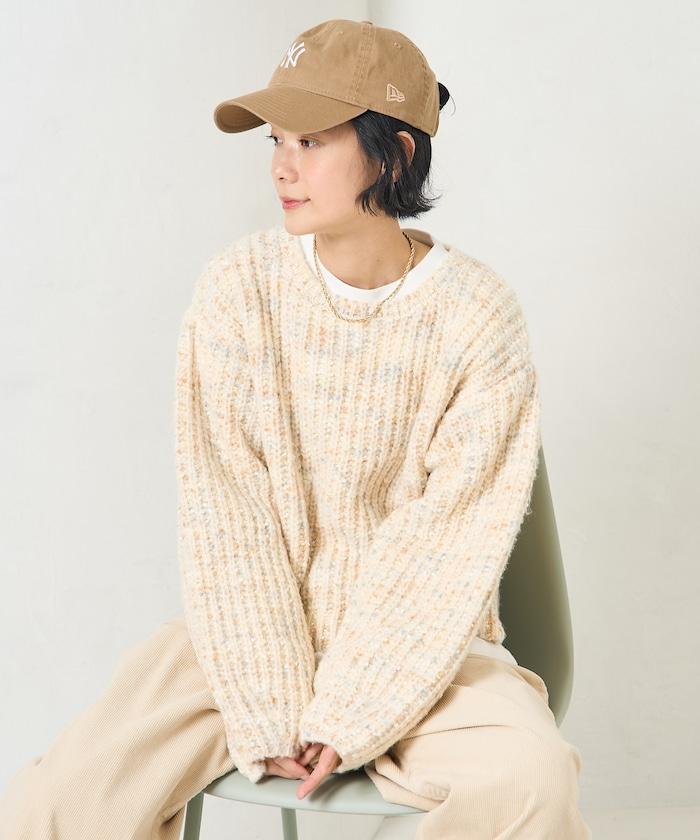 彩色紗點針織套頭衫