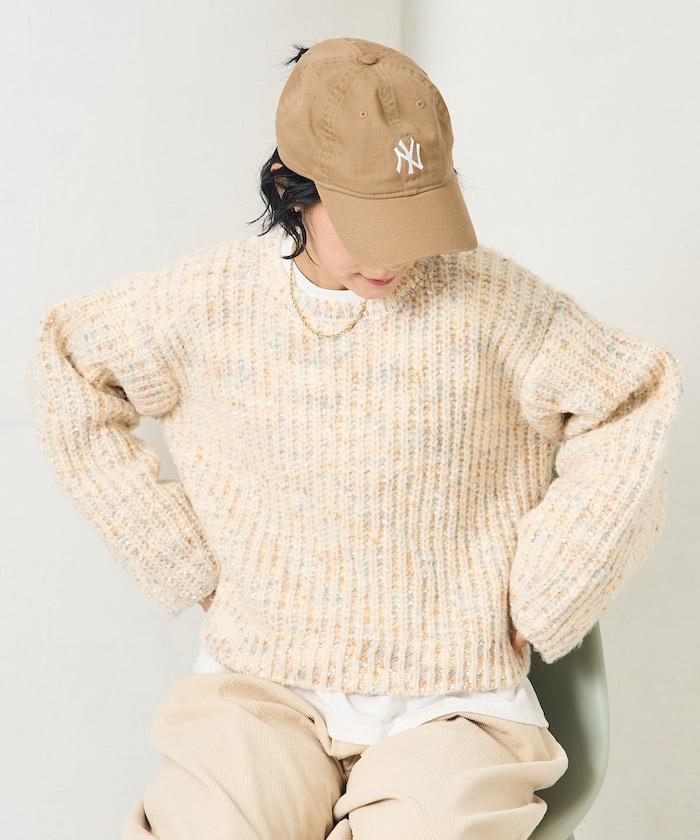 彩色紗點針織套頭衫