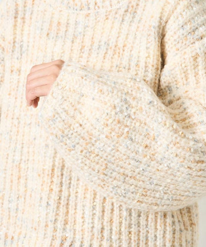 彩色紗點針織套頭衫