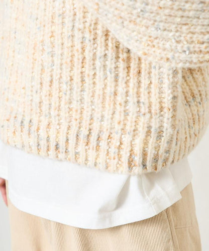 彩色紗點針織套頭衫