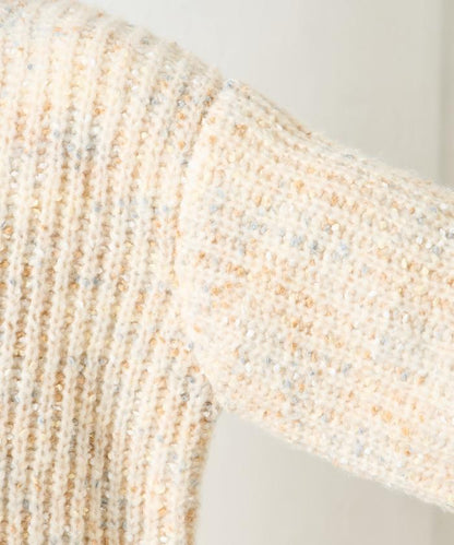 彩色紗點針織套頭衫