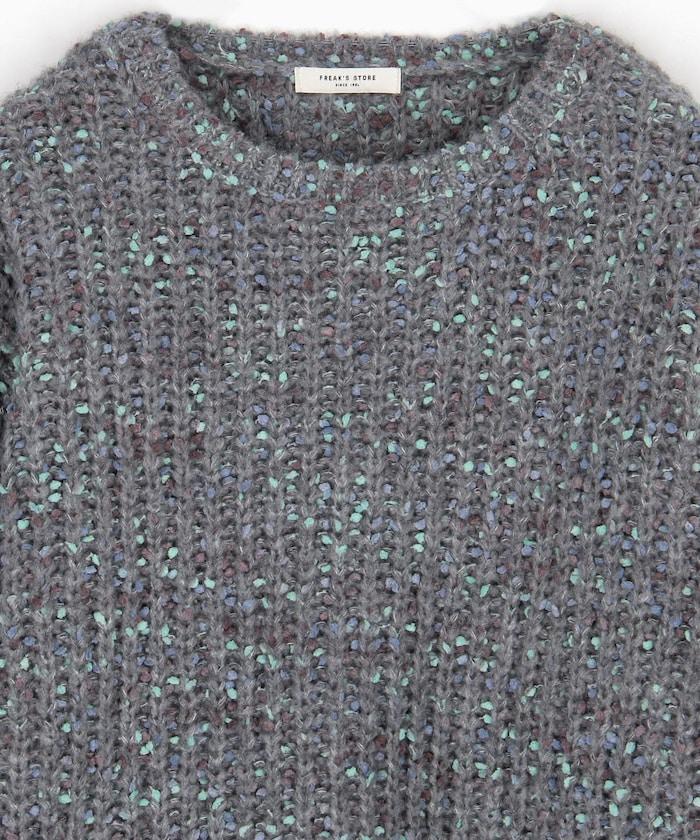 彩色紗點針織套頭衫